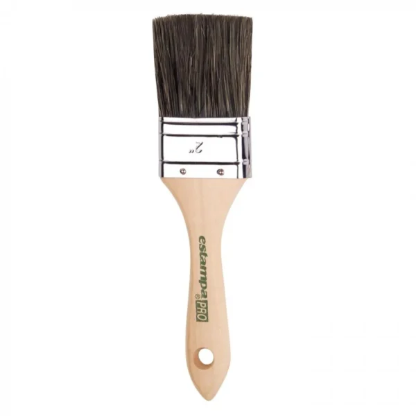 ESTAMPA-PRO BROCHASFIBRA MEZCLA Natural + PETMadera Natural3"4"
